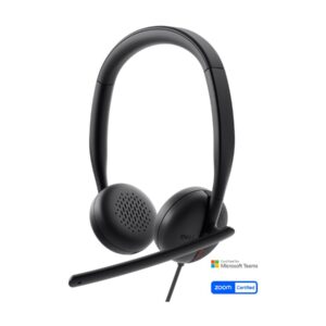 Dell Wired Headset WH3024 - Auscultadores - no ouvido - com cabo - USB-C - Certificado para Microsoft Teams, Certificação Zoom