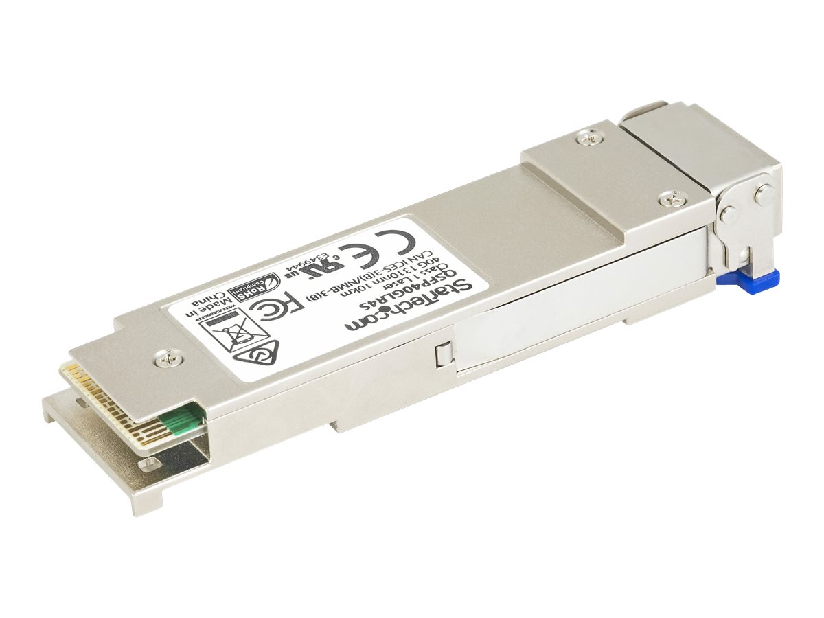 StarTech.com Cisco QSFP-40G-LR4-S Compatible QSFP+ Module, 40GBASE-LR4, 40GbE SMF Optic Transceiver, 40GE Gigabit Ethernet LC Connector, 10km, 1270nm to 1330nm DDM, Cisco Firepower ASR1000 - Lifetime Warranty (QSFP40GLR4S) - Módulo de transceptor QSF