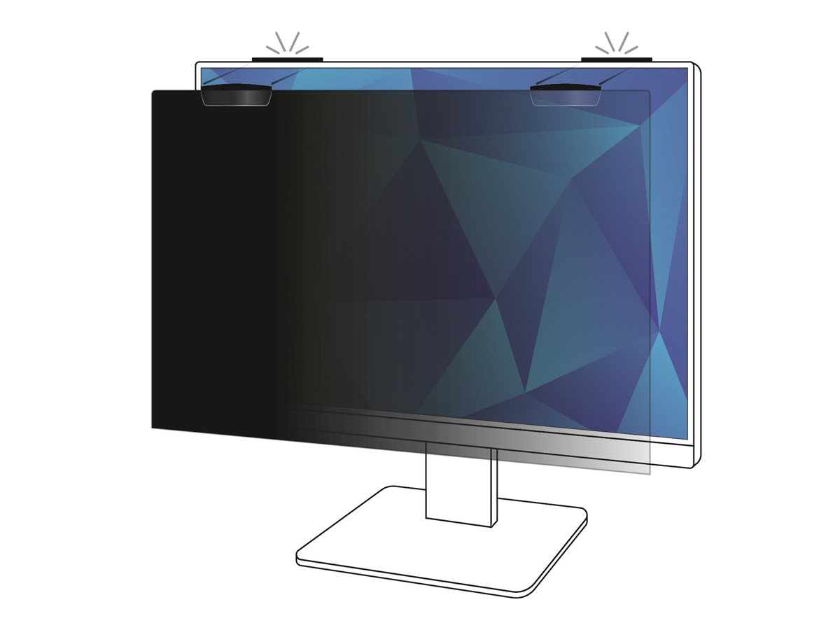 3M - Filtro de privacidade do display - amovível - magnético - 23.8"