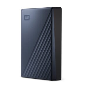 WD My Passport for Mac WDBEJA0060BBL - Disco rígido - encriptado - 6 TB - externa (portátil) - USB 3.2 Gen 1 (USB C conector) - 256-bits AES - azul