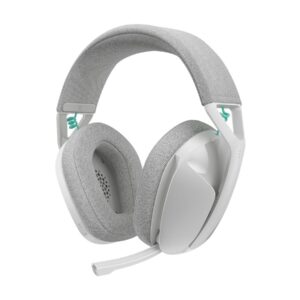 Logitech G G321 - Auscultadores - tamanho completo - Bluetooth / LIGHTSPEED - sem fios - USB-A via adaptador Bluetooth - branco