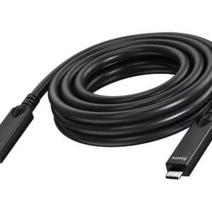 7 m USB C cable -active optical cable - 2 lane supports DP 1.4 (16.2 gbps) and USB 2.0 (480 mbps) - 4 lane supports DP 2.1 (40 gbps) and USB 3.2 (10 gbps) - supports pd 60w charging current - reinforced by kevlar - USB C 3.2 (m) to USB C 3.2 (m) - ou