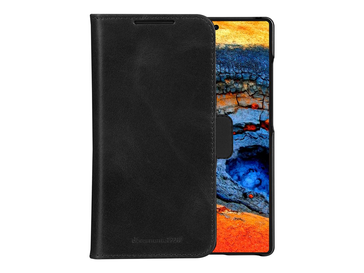 dbramante1928 Lynge - Capa flip cover para telemóvel - couro com granulação plena - preto - para Samsung Galaxy S25 Ultra