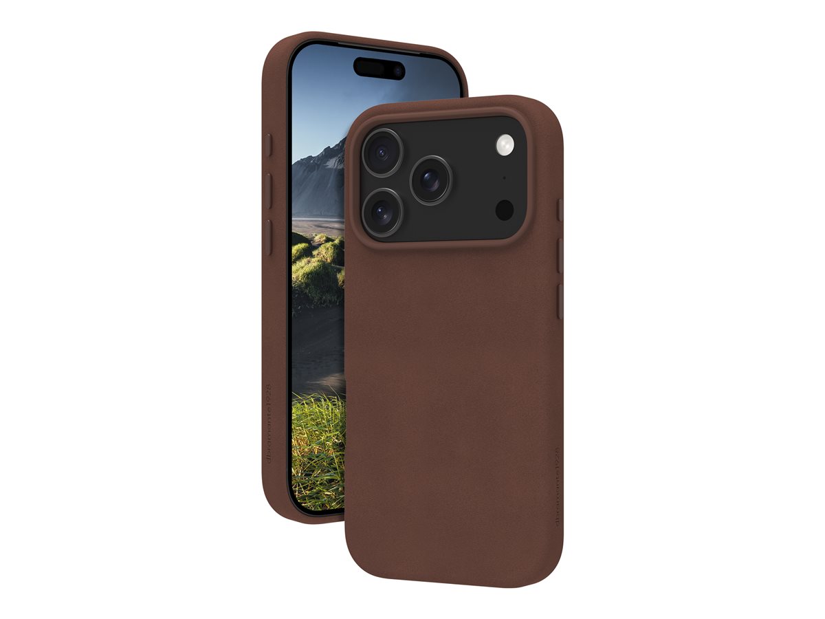 dbramante1928 Roskilde - Tampa posterior para telemóvel - compatibilidade MagSafe - couro com granulação plena - creme escuro - para Apple iPhone 17 Pro