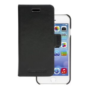 dbramante1928 Lynge - Capa flip cover para telemóvel - couro com granulação plena - preto - para Apple iPhone 6, 6s, 7, 8, SE (2ª geração)