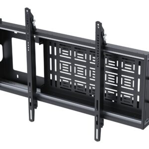 Display wall mount with slide - heavy duty - fits display 47 to 90" with VESA sizes up to 800 x 600 - 5 degree tilting - suits interactive flat panels or displays - arms latch securely - cold rolled steel - slide out stowage for media players etc - s