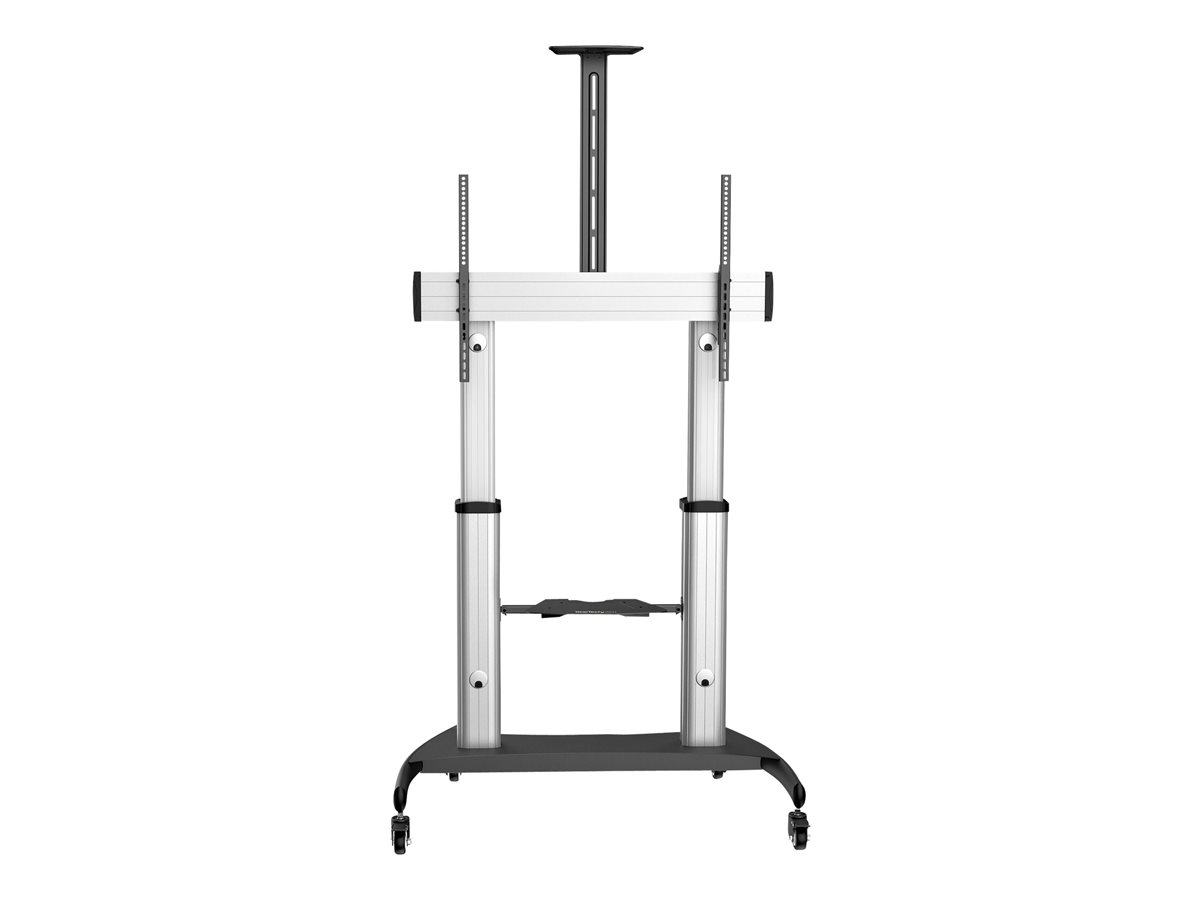 StarTech.com Mobile TV Stand, Heavy Duty TV Cart for 60-100" Display (100kg/220l - Image 2