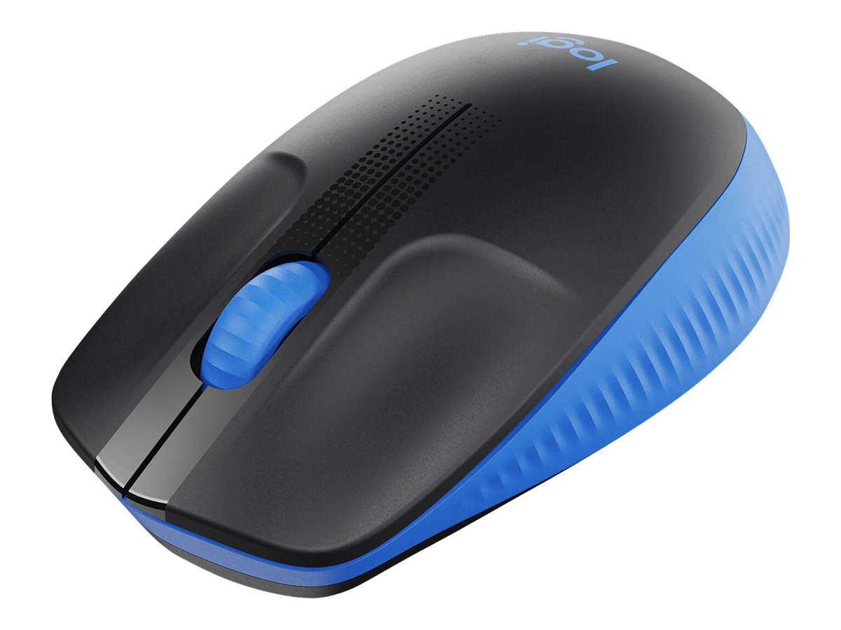 Logitech M190 - Rato - óptico - 3 botões - sem fios - receptor sem fio USB - azul - Image 2