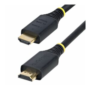 StarTech.com - Ultra High Speed - cabo HDMI - HDMI macho para HDMI macho - 50 cm - blindado - preto - passivo, suporte 4K120Hz, suporte 8K60Hz (7680 x 4320)