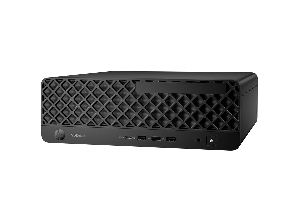 HP ProDesk 4 G1i AI - AI PC - SFF Core Ultra 7 265 / até 5.3 GHz - RAM 16 GB - SSD 1 TB - NVMe - Intel Graphics - Gigabit Ethernet, IEEE 802.11ax (Wi-Fi 6E), Bluetooth 5.3 - Win 11 Pro - monitor: nenhum - teclado: Português - preto jack - Smart Buy