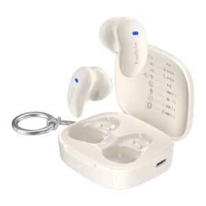 Belkin SoundForm Anywhere - Auscultadores sem fios com microfonoe - semi-in-ear - bluetooth - areia