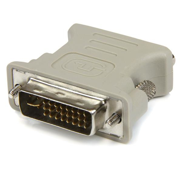 StarTech.com DVI to VGA Cable Adapter - DVI (M) to VGA (F) - 1 Pack - Male DVI to Female VGA (DVIVGAMF) - Adaptador VGA - DVI-I (M) para HD-15 (VGA) (F) - bege - para P/N: MXT101MMHD15, MXT101MMHD6