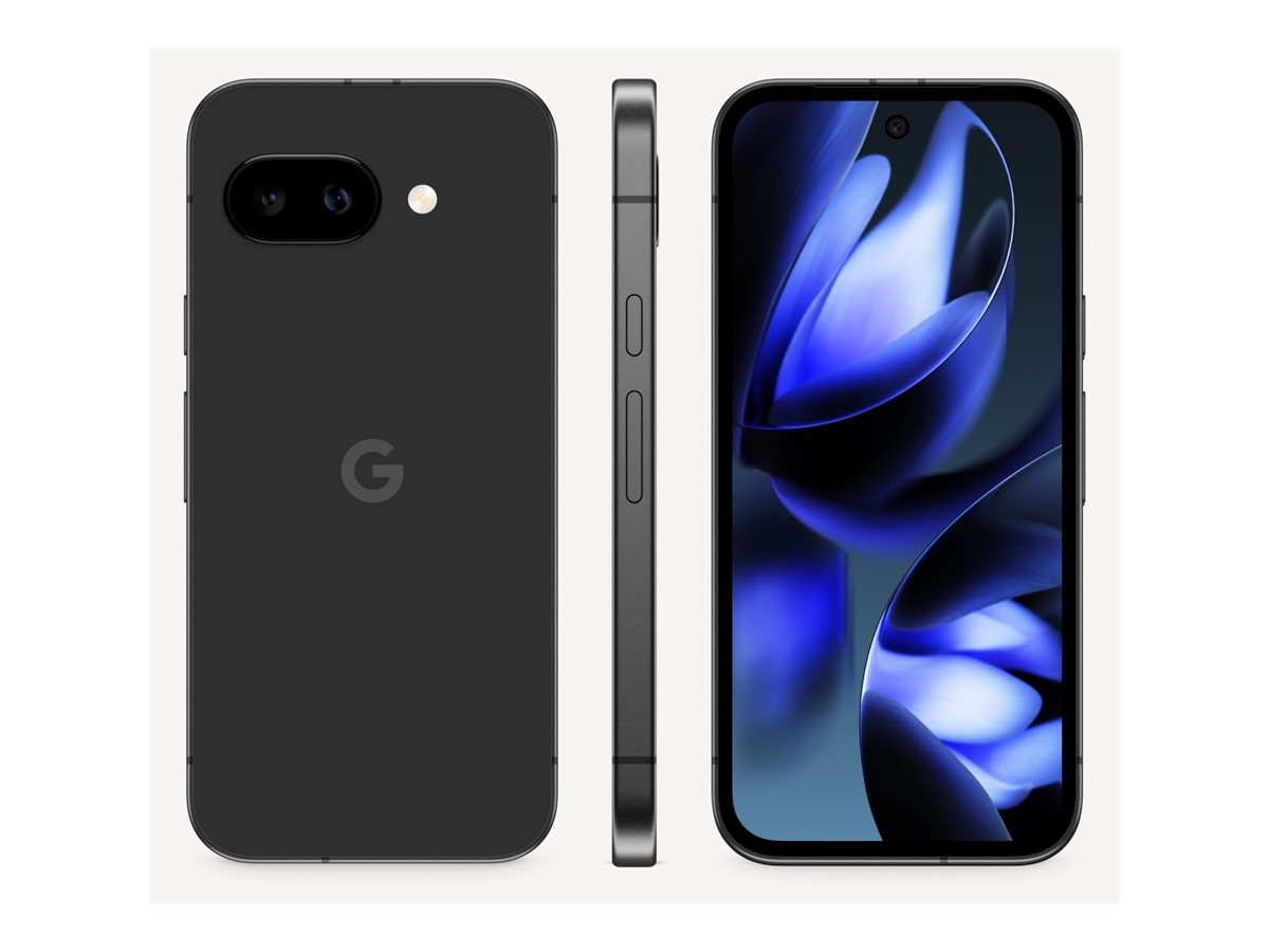 Google Pixel 9A - 5G smartphone - SIM duplo - RAM 8 GB / Memória Interna 256 GB - ecrã pOLED - 6.3" - 2424 x 1080 pixeis (120 Hz) - 2x câmaras traseiras 48 MP, 13 MP - front camera 13 MP - obsidiana