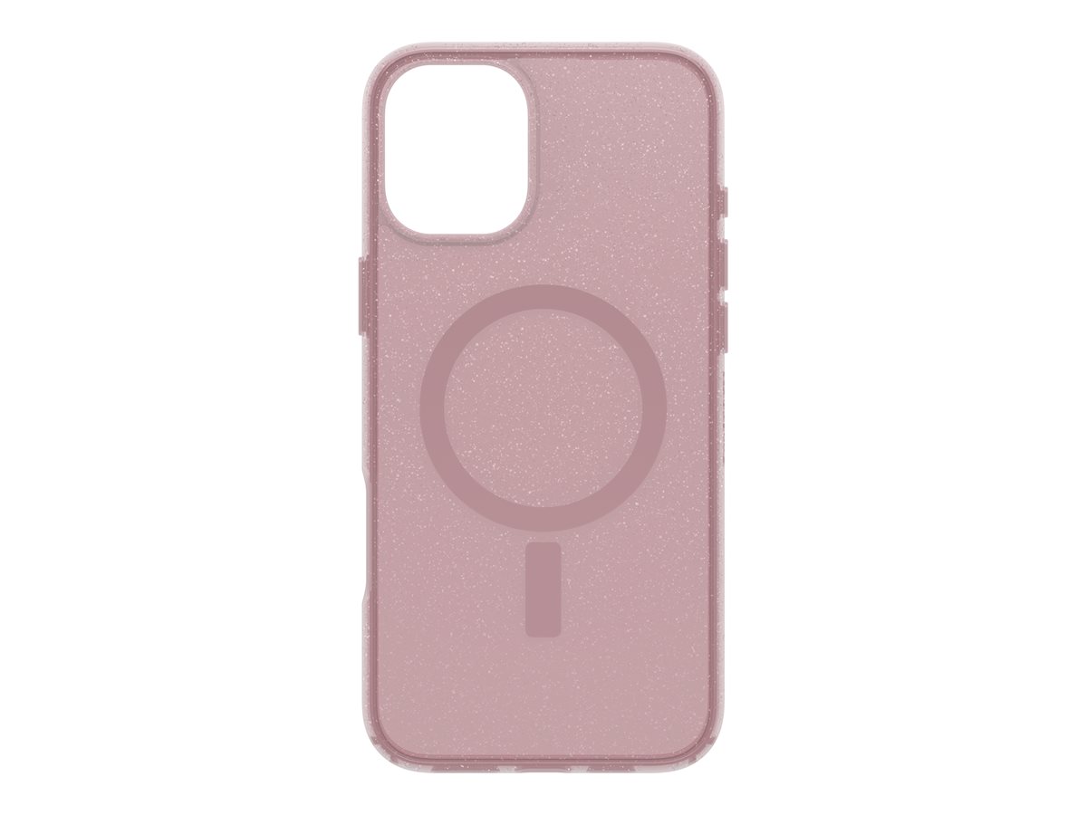 OtterBox Symmetry Series - Tampa posterior para telemóvel - compatibilidade MagSafe - camada de policarbonato, elastómero termoplástico (TPE) - foxberry (rosa) - para Apple iPhone 16 Plus