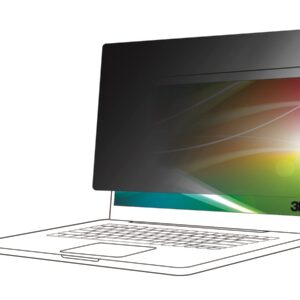 3M Bright Screen Privacy Filter - Filtro de privacidade de notebook - amovível - virar - 13.6" - preto