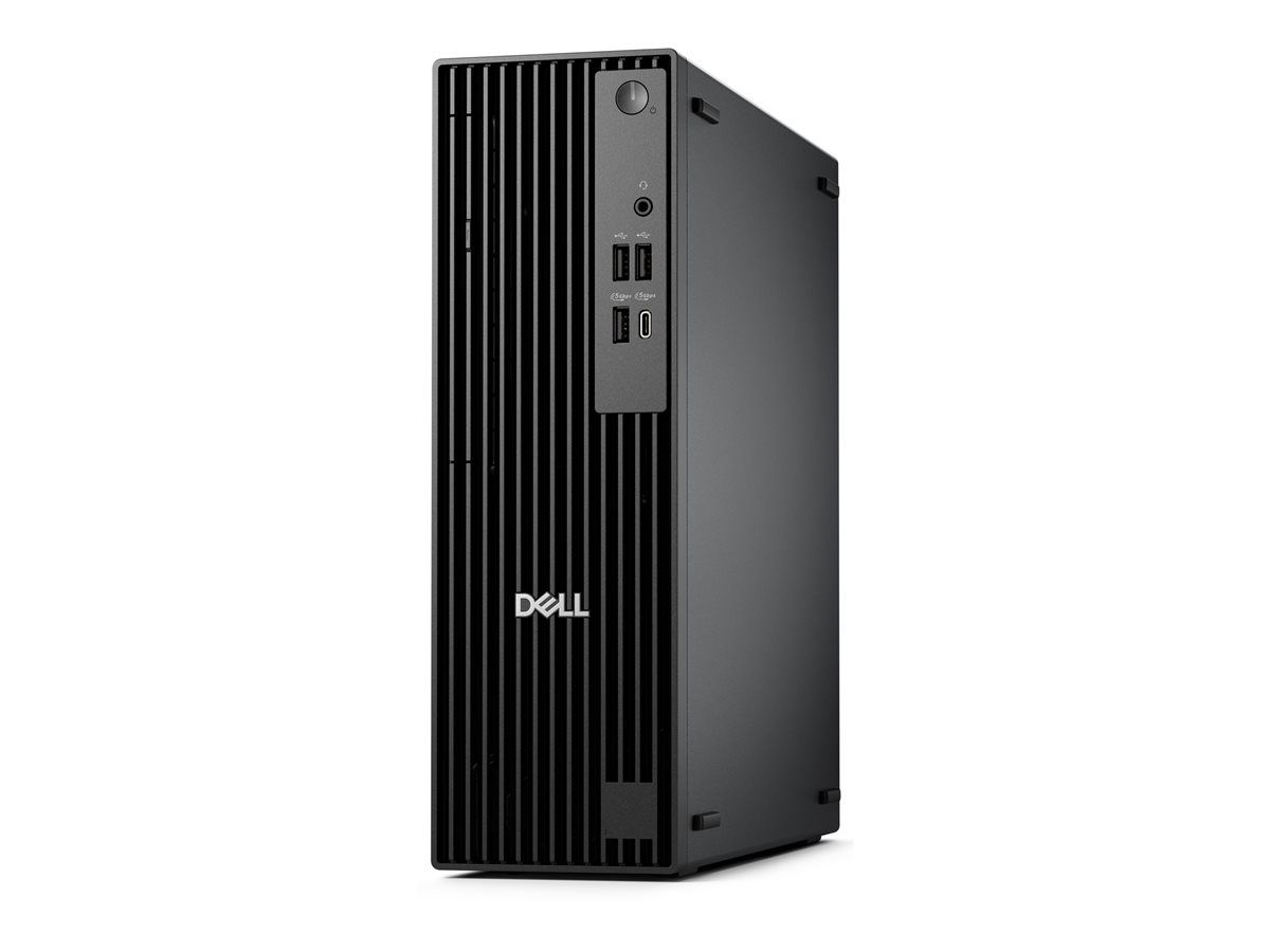 Dell Pro Slim QCS1250 - Desktop slim Core Ultra 5 235 / até 5 GHz - RAM 8 GB - SSD 512 GB - NVMe - Intel Graphics - Gigabit Ethernet - Win 11 Pro - monitor: nenhum - preto - BTS - com 1 ano de Serviço Básico no Local após Diagnóstico Remoto com Supor