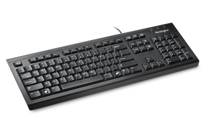 Kensington ValuKeyboard - Teclado - PS/2, USB - Português - preto