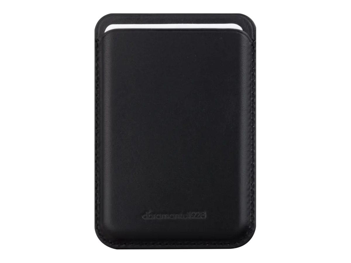 dbramante1928 Roskilde CC - Carteira para telemóvel/cartão de crédito - compatibilidade MagSafe - couro com granulação plena - preto - para Apple iPhone 12, 13, 14, 15