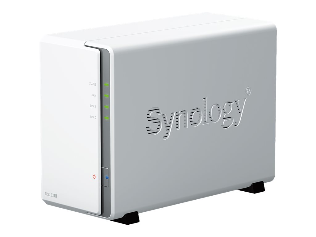 Synology Disk Station DS223J - Servidor NAS - SATA 6Gb/s - RAID (expansão de disco rígido) 0, 1, JBOD - RAM 1 GB - Gigabit Ethernet - iSCSI assistência
