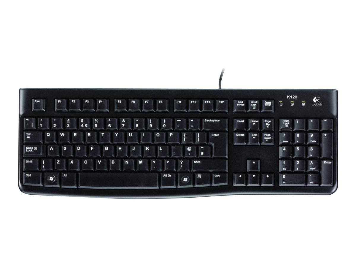 Logitech Desktop MK120 - conjunto de teclado e rato - Esloveno Dispositivo de entrada