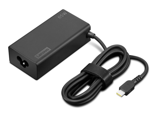 Lenovo - Adaptador de corrente USB-C - AC 100-240 V - 65 Watt - preto