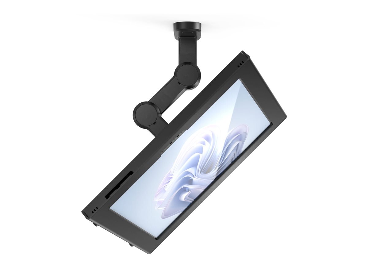 Compulocks Surface Pro 8-11 Apex Enclosure Swing Wall Mount - Kit de montagem (caixa, braço articulado) - braço basculante - para tablet - bloqueável - alumínio de alto-nível - preto - tamanho de tela: 13" - montável em parede, balcão - para Microsof