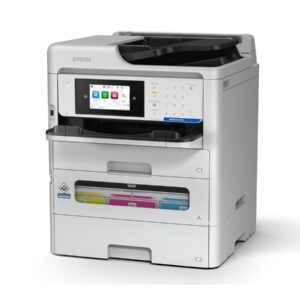 Epson WorkForce Pro EM-C800RDWF - Impressora multi-funções - a cores - jacto de tinta - A4 (210 x 297 mm) (original) - A4/Legal (media) - até 25 ppm (impressão) - 330 folhas - 33.6 Kbps - USB 2.0, Gigabit LAN, Wi-Fi(ac)