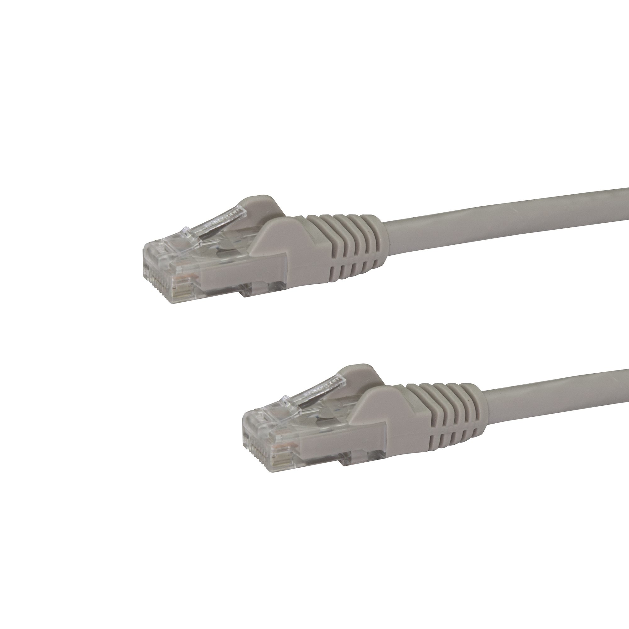 StarTech.com 75ft CAT6 Ethernet Cable, 10 Gigabit Snagless RJ45 650MHz 100W PoE Patch Cord, CAT 6 10GbE UTP Network Cable w/Strain Relief, Gray, Wiring is UL Certified/TIA - Category 6 - 24AWG (N6PATCH75GR) - Cabo patch - RJ-45 (M) para RJ-45 (M) - 2