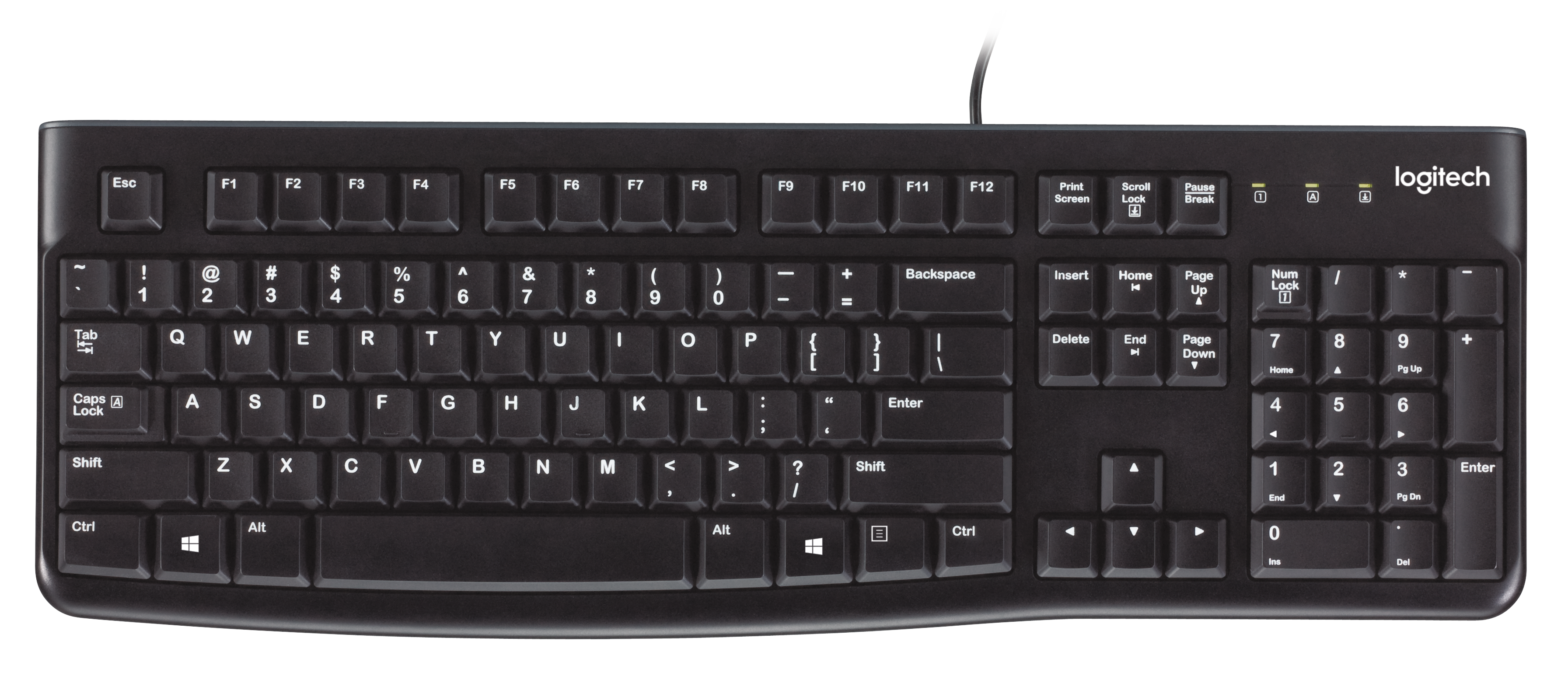 Logitech K120 - Teclado - USB - QWERTY - Padrão internacional americano - Image 3