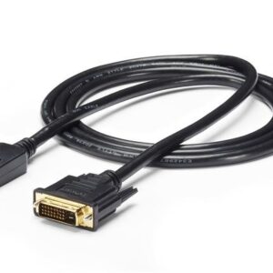StarTech.com DisplayPort to DVI Cable - 6ft / 2m - 1920 x 1200 - M/M  DP to DVI Adapter Cable  Passive DisplayPort Monitor Cable (DP2DVI2MM6) - Cabo adaptador - DVI-D (M) para DisplayPort (M) - 1.8 m - preto