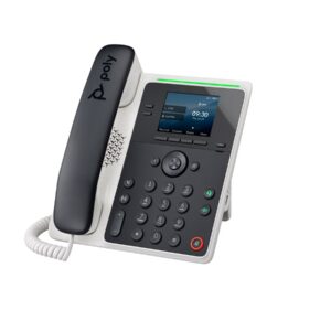 Poly Edge E100 - Telefone VoIP com identificação do chamador/chamada em espera - tridirecional capacidade de chamada - SIP, SDP - Replaces Poly SKU 2200-86980-025