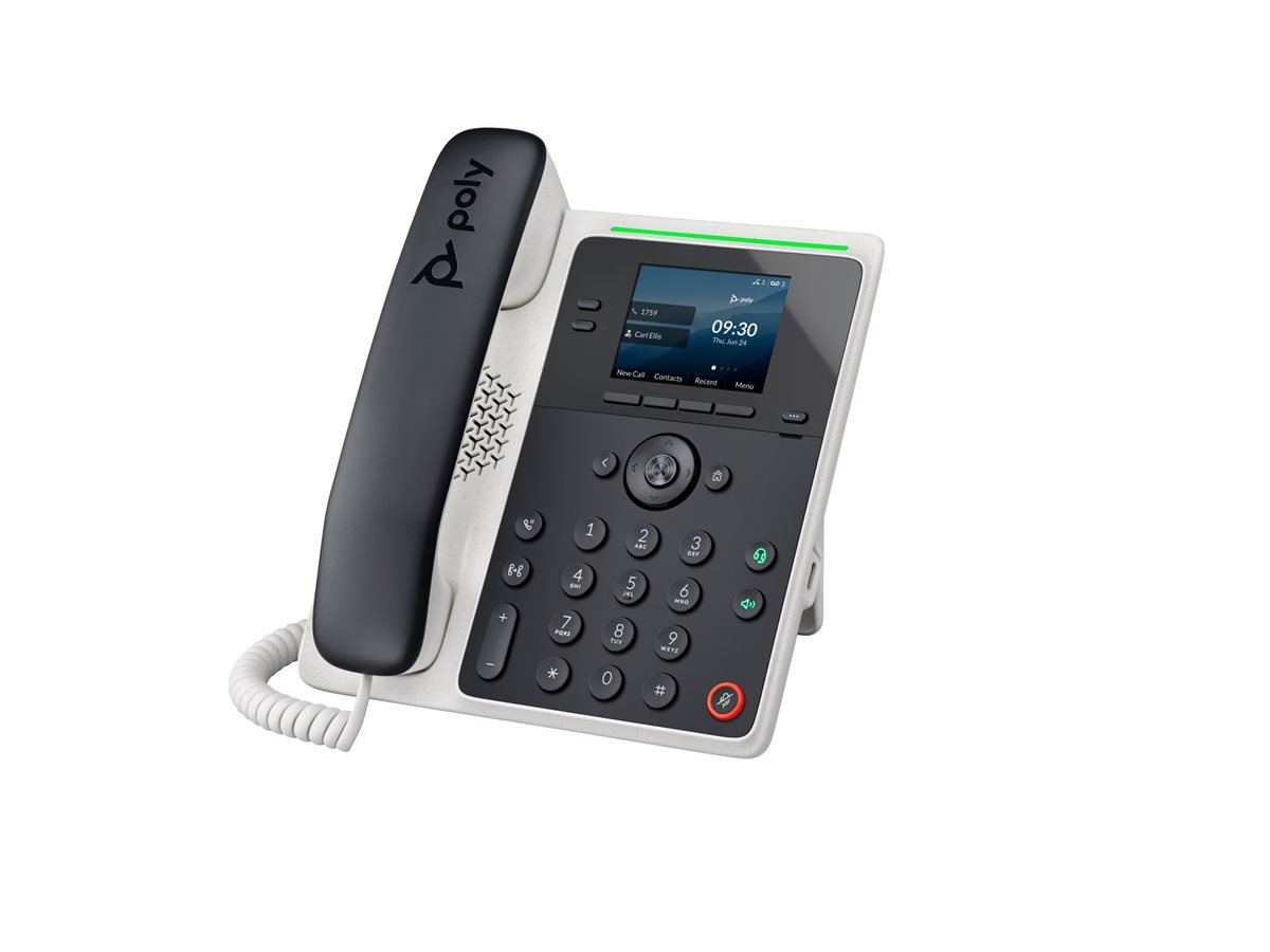 Poly Edge E100 - Telefone VoIP com identificação do chamador/chamada em espera - tridirecional capacidade de chamada - SIP, SDP - Replaces Poly SKU 2200-86980-025