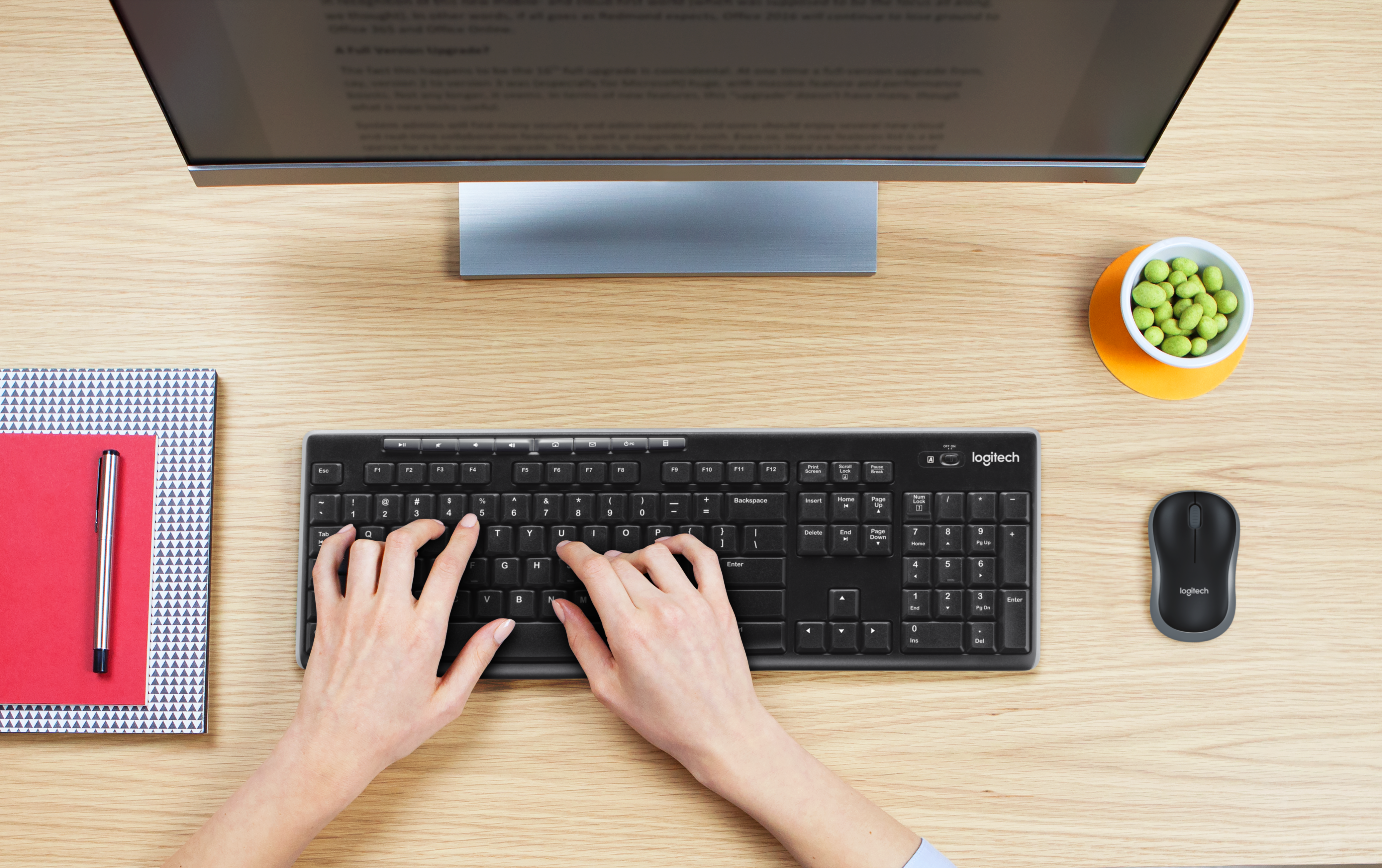 Logitech MK270 Wireless Combo - Conjunto de teclado e rato - sem fios - 2.4 GHz - Bélgica - Image 6