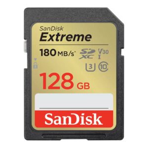 SanDisk Extreme PLUS - Cartão de memória flash - 128 GB - UHS-I U3 / Class10 - SDXC UHS-I