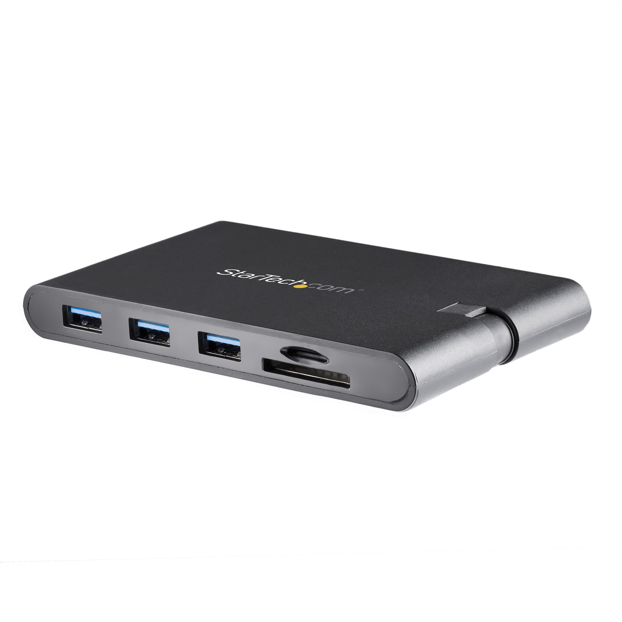 StarTech.com USB C Multiport Adapter, USB Type-C Mini Dock with HDMI 4K or 1080p VGA Video, 100W PD Passthrough, 3x USB 3.0, Gigabit Ethernet, SD & MicroSD Card Reader, USB 3.0 Adapter - USB C HDMI Travel Dock (DKT30CHVSCPD) - Estação de engate - USB