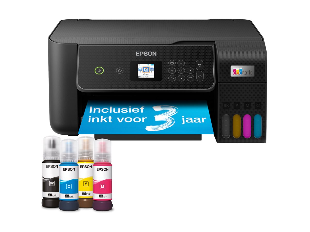 Epson EcoTank ET-2871 - Impressora multi-funções - a cores - jacto de tinta - ITS - A4 (media) - até 10 ppm (impressão) - 100 folhas - Wi-Fi, USB - preto