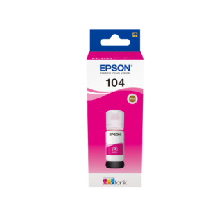 Epson EcoTank 104 - 65 ml - magenta - original - tanque de tinta - para EcoTank ET-14100, 1810, 2721, 2810, 2811, 2812, 2814, 2815, 2820, 2821, 2825, 2826, 4800