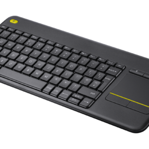 Logitech Wireless Touch Keyboard K400 Plus - Teclado - sem fios - 2.4 GHz - Checo - preto