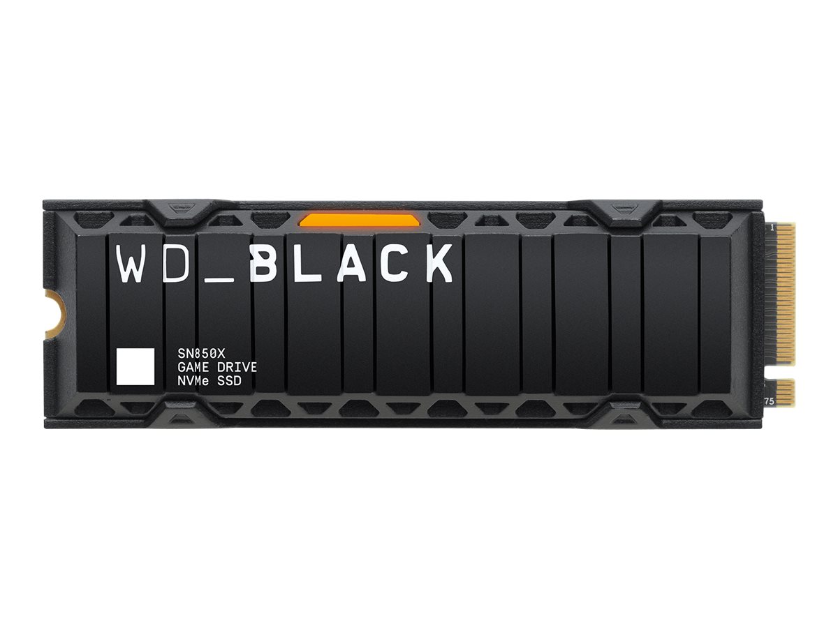 WD_BLACK SN850X WDS200T2XHE - SSD - encriptado - 2 TB - interna - M.2 2280 - PCIe 4.0 x4 (NVMe) - TCG Opal Encryption 2.01 - dissipador de calor integrado