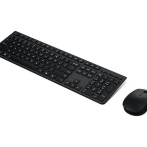 Lenovo Professional - Conjunto de teclado e rato - full size - sem fios - Bluetooth, 2.4 GHz - QWERTY - Português - cinza - caixa castanha