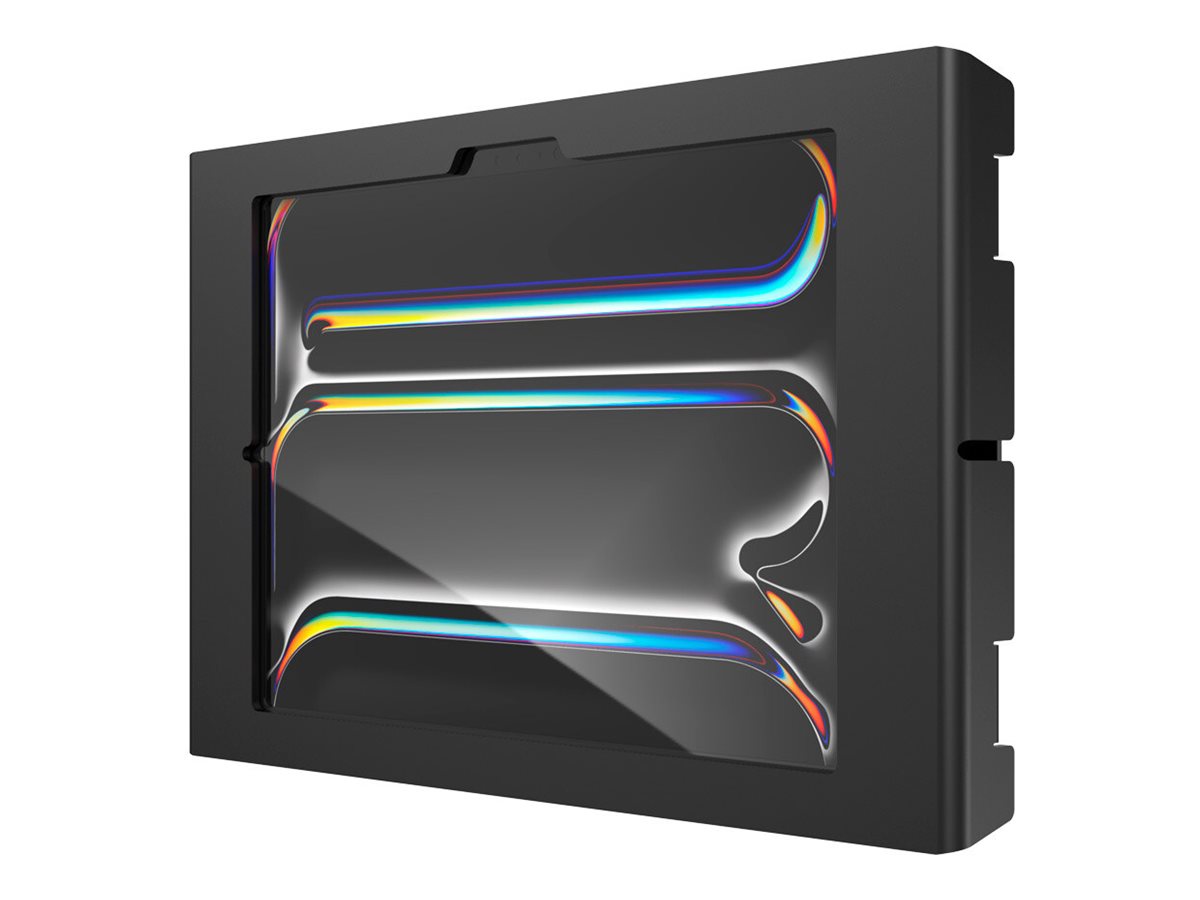 Compulocks iPad Pro M4 11" (2024), Apex Secured Enclosure Wall Mount - Cobertura - para tablet - montagem em vidro, espaço - bloqueável - alumínio de alto-nível - preto - tamanho de tela: 11" - interface de montagem: 100 x 100 mm - montável em parede