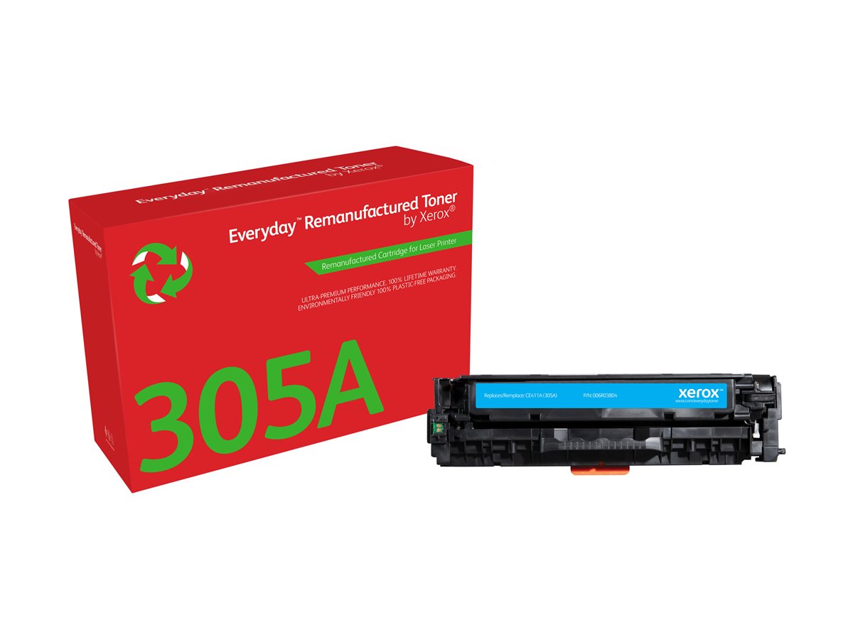 Everyday Cyan Toner compatible with HP 305A (CE411A), Standard Capacity
