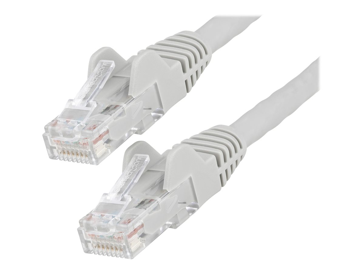 StarTech.com 3m LSZH CAT6 Ethernet Cable, 10 Gigabit Snagless RJ45 100W PoE Network Patch Cord with Strain Relief, CAT 6 10GbE UTP, Grey, Individually Tested/ETL, Low Smoke Zero Halogen - Category 6 - 24AWG (N6LPATCH3MGR) - cabo patch - 3 m - cinza