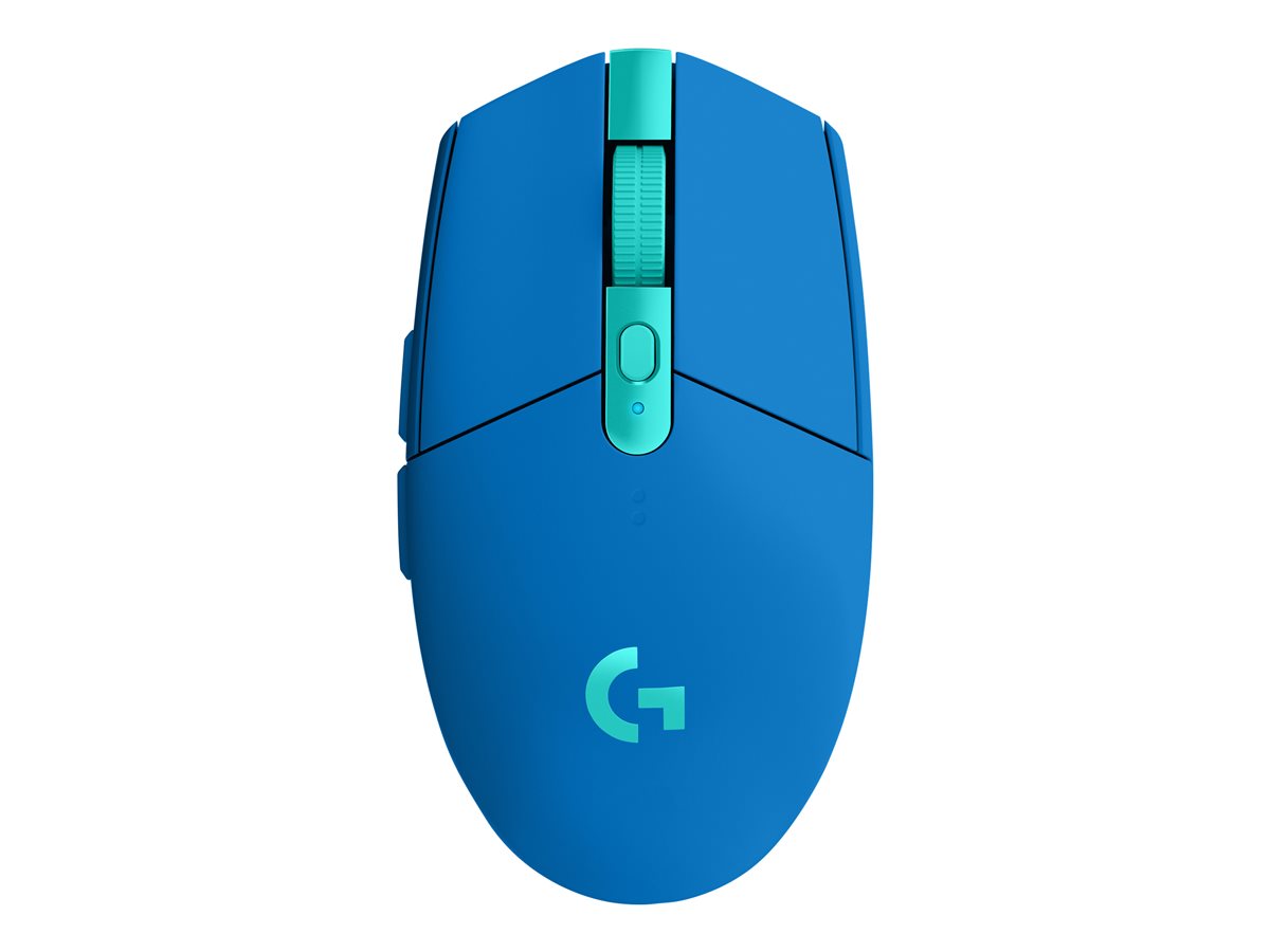 Logitech G G305 - Rato - óptico - 6 botões - sem fios - 2.4 GHz - receptor sem fio USB - azul