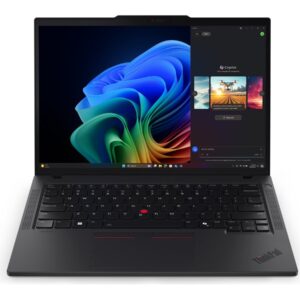 Lenovo ThinkPad T14 Gen 6 21QC - AI PC - design de dobradiças de 180 graus - Intel Core Ultra 7 - 255U / até 5.2 GHz - Win 11 Pro - Intel Graphics - 16 GB RAM - 512 GB SSD TCG Opal Encryption 2, NVMe - 14" IPS 1920 x 1200 - Wi-Fi 6E, Bluetooth - pret