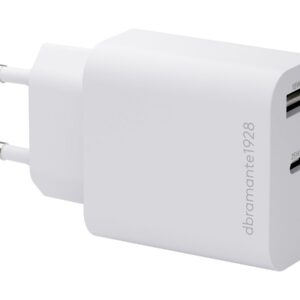 dbramante1928 re-charge - Adaptador de alimentação - 25 Watt - 2 conectores de saída (USB-C, USB) - branco