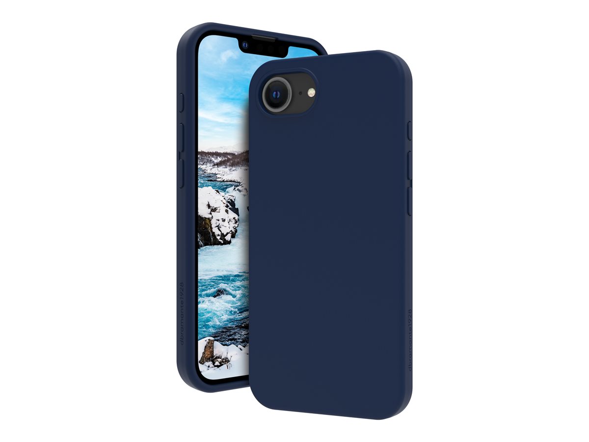 dbramante1928 Monaco - Tampa posterior para telemóvel - compatibilidade MagSafe - silicone, plástico - azul pacífico - para Apple iPhone 16e