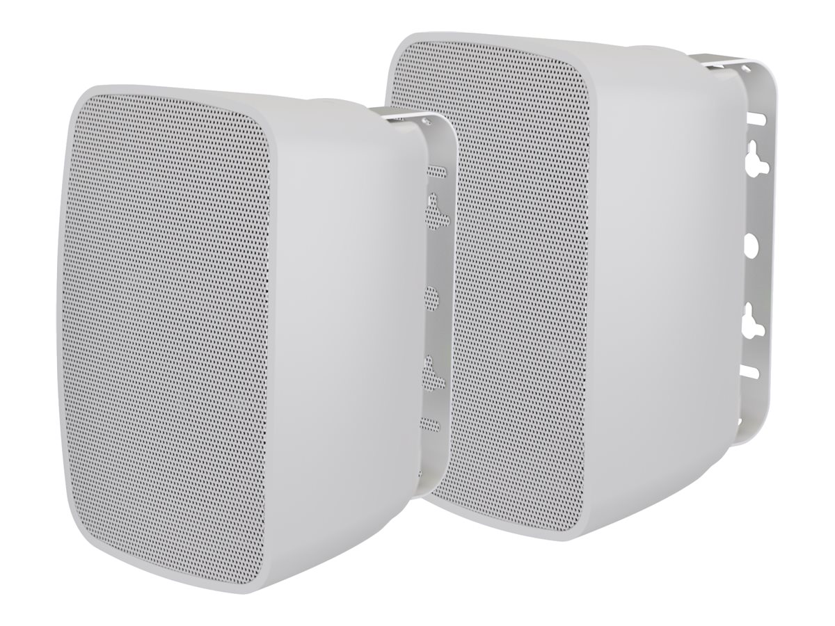 Pair wall speakers - 50 watt power handling - C brackets included - white