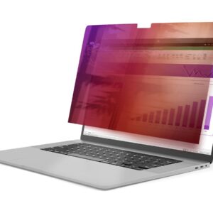 StarTech.com 16-inch MacBook Pro 21/23 Privacy Screen, Gold Filter w/Enhanced Privacy, Computer Security Shield, Double-Sided Screen Protector, +/- 30 Deg. - Filtro de privacidade de notebook (horizontal) - amovível - adesivo - 16" - ouro, preto