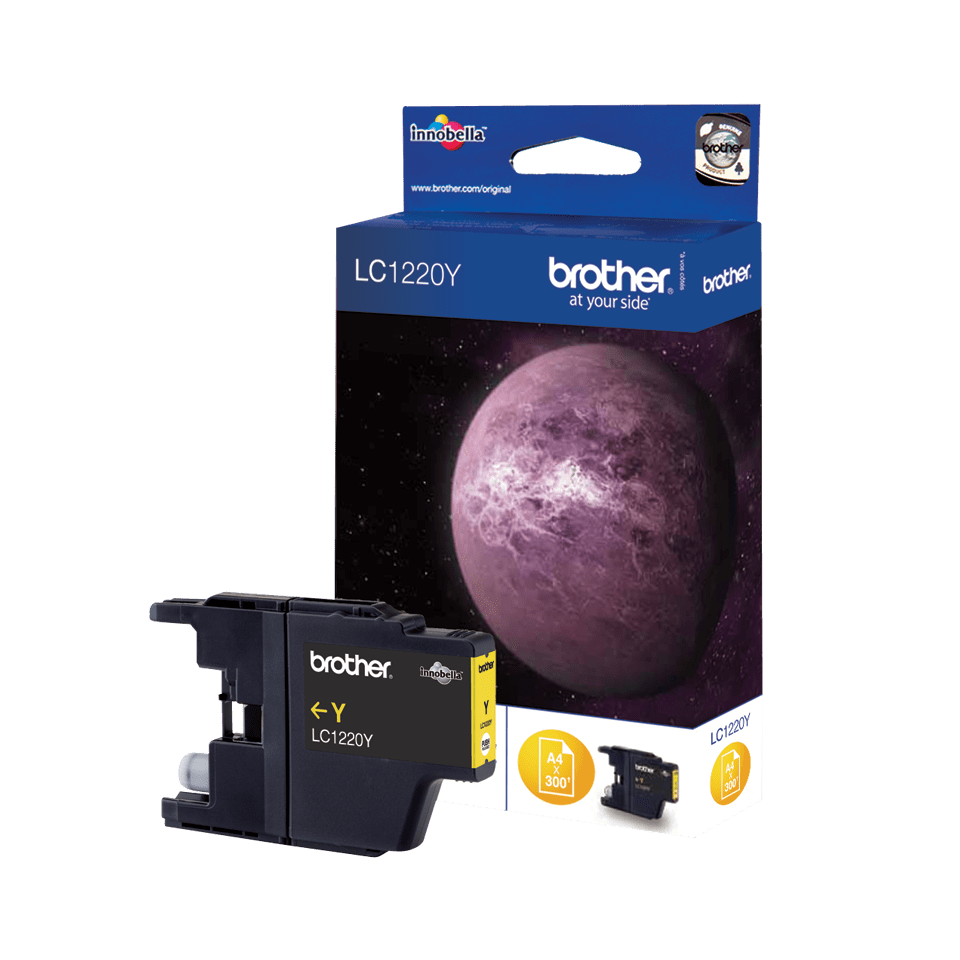 Brother LC1220Y - Amarelo - original - tinteiro - para Brother DCP-J525W, DCP-J725DW, DCP-J925DW, MyMio MFC-J825N